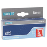 Rapid 11857025 53/8B 8mm Galvanised Staples Box 2500