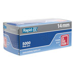 Rapid 11860410 53/14B 14mm Galvanised Staples Box 5000