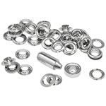 Rapid 5000412 Grommets 10 x 21mm (25) + Metal Anvil & Hammer