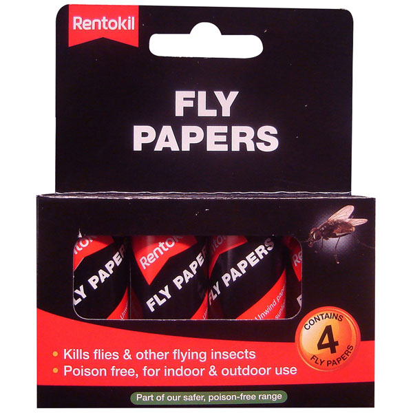 Rentokil FF40 Fly Papers (Pack 4) | Rapid Online