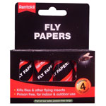 Rentokil FF40 Fly Papers (Pack 4)