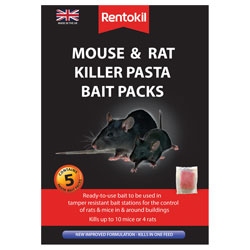 Rentokil FMR51 Mouse & Rat Killer Pasta Bait (Sachets 5)