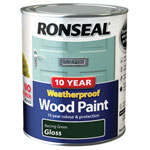 Ronseal 38778 10 Year Weatherproof Wood Paint Racing Green Gloss 750ml