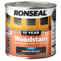 Ronseal 38667 10 Year Woodstain Smoked Walnut 250ml