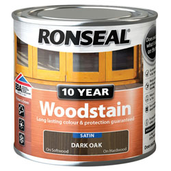 Ronseal 38669 10 Year Woodstain Dark Oak 250ml