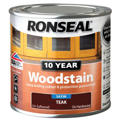 Ronseal 38670 10 Year Woodstain Teak 250ml