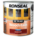 Ronseal 38674 10 Year Woodstain Mahogany 750ml