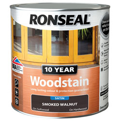 Ronseal 38678 10 Year Woodstain Smoked Walnut 750ml