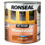 Ronseal 38683 10 Year Woodstain Natural Oak 750ml