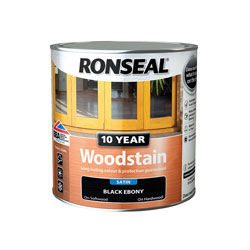 Ronseal 38684 10 Year Woodstain Ebony 750ml