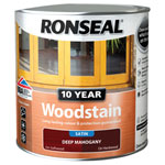 Ronseal 38686 10 Year Woodstain Deep Mahogany 2.5 litre