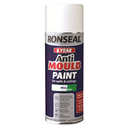 Ronseal 37481 6 Year Anti Mould Aerosol White Matt 400ml