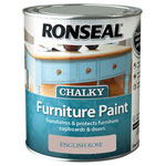 Ronseal 37484 Chalky Furniture Paint English Rose 750ml