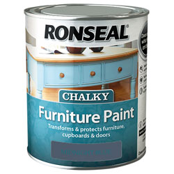 Ronseal 37488 Chalky Furniture Paint Midnight Blue 750ml