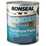 Ronseal 37488 Chalky Furniture Paint Midnight Blue 750ml