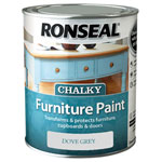 Ronseal 37564 Chalky Furniture Paint Dove Grey 750ml