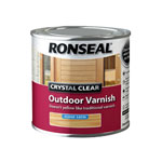 Ronseal 37364 Crystal Clear Outdoor Varnish Satin 250ml