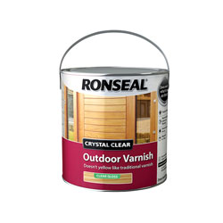 Ronseal 37368 Crystal Clear Outdoor Varnish Matt 750ml