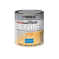 Ronseal 32583 Diamond Hard Floor Varnish Satin 2.5 litre