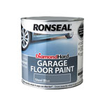 Ronseal 36110 Diamond Hard Garage Floor Paint Steel Blue 2.5 litre