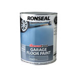 Ronseal 36111 Diamond Hard Garage Floor Paint Steel Blue 5 litre