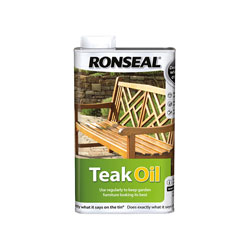 Ronseal 35821 Garden Furniture Teak Oil Can 1 litre