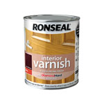 Ronseal 36846 Interior Varnish Quick Dry Gloss Deep Mahogany 250ml