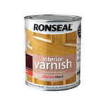 Ronseal 36852 Interior Varnish Quick Dry Gloss Deep Mahogany 750ml