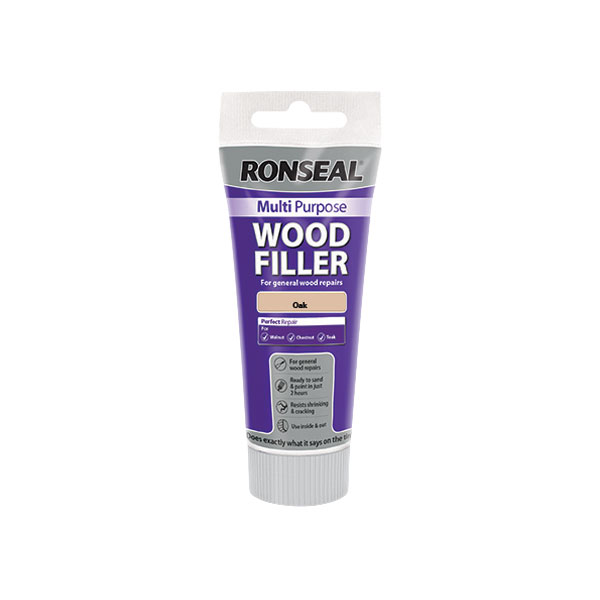 Ronseal 37532 Multipurpose Wood Filler Tube Oak 325g