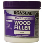 Ronseal 34749 Multipurpose Wood Filler Tub White 465g