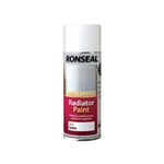 Ronseal 35093 One Coat Radiator Spray Paint Satin White 400ml