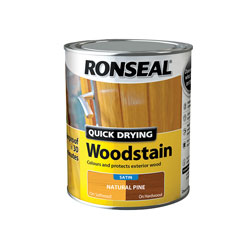 Ronseal 34572 Quick Drying Woodstain Satin Natural Pine 750ml