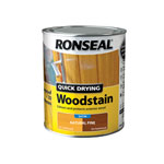 Ronseal 34572 Quick Drying Woodstain Satin Natural Pine 750ml