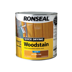 Ronseal 34971 Quick Drying Woodstain Satin Natural Pine 2.5 litre