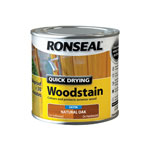 Ronseal 36945 Quick Drying Woodstain Satin Natural Oak 250ml