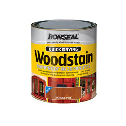 Ronseal 37462 Quick Drying Woodstain Satin Smoked Walnut 750ml