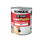 Ronseal 36466 Super Flexible Wood Primer & Undercoat White 750ml