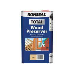 Ronseal 37658 Total Wood Preserver Clear 5 litre