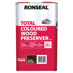 Ronseal 38592 Trade Total Wood Preserver Light Brown 5 litre