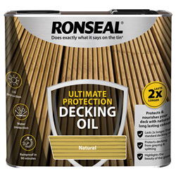 Ronseal 36933 Ultimate Protection Decking Oil Natural 2.5 litre