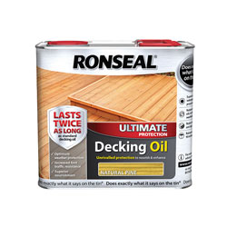 Ronseal 36936 Ultimate Protection Decking Oil Natural Pine 2.5 litre