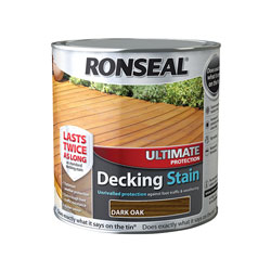 Ronseal 36906 Ultimate Protection Decking Stain Dark Oak 2.5 litre