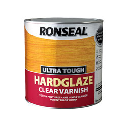 Ronseal 09008 Ultra Tough Hardglaze Internal Clear Gloss Varnish 250ml