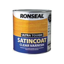 Ronseal 34761 Ultra Tough Internal Clear Satincoat Varnish 2.5 litre