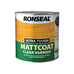 Ronseal 34763 Ultra Tough Mattcoat Internal Clear Varnish 2.5 litre