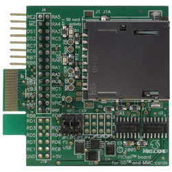 Microchip AC164122 PICtail Daughter Board for SD & MMC cards