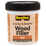 Rustins AWOOT250 Acrylic Wood Filler Teak 250ml