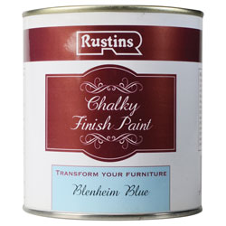 Rustins CHAPB500 Chalky Finish Paint Blenheim Blue 500ml