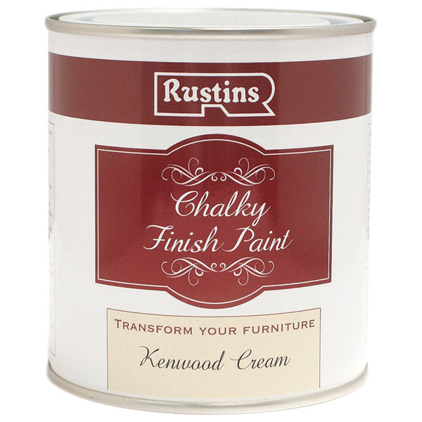 Rustins CHAPC250 Chalky Finish Paint Kenwood Cream 250ml