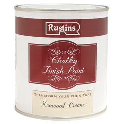 Rustins CHAPC250 Chalky Finish Paint Kenwood Cream 250ml